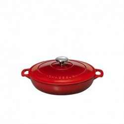 Round serving casseroles