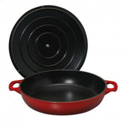 Round serving casseroles