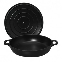 Round serving casseroles