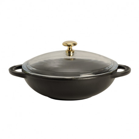 Mini wok with glass lid