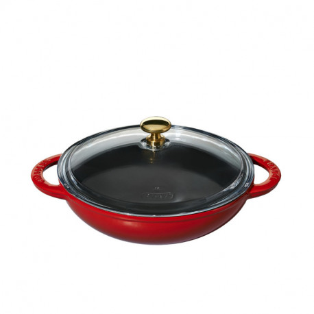 Mini wok with glass lid