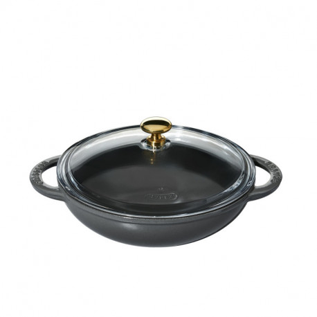 Mini wok with glass lid