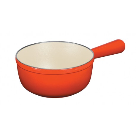 Caquelon savoyard diamètre 20 cm couleur extérieure Rouge type Fondue  savoyarde