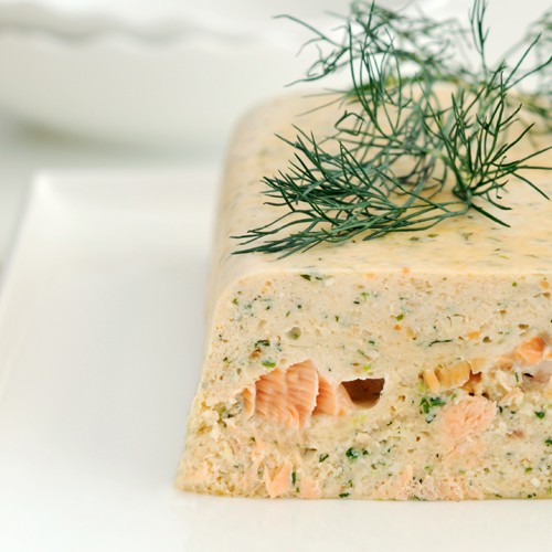 Salmon and monkfish terrine